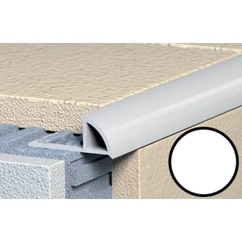 Podlahová lišta Lišta ukončovací 8/250 oblá, plast, bílá