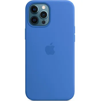 Telefonní příslušenství iPhone 12ProMax Silicone Case wth MagSafe C.Blue