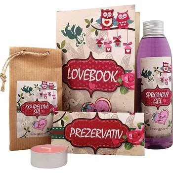 Kosmetická sada Lovebook - dárková kniha pro zamilované