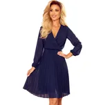 Modré šifónové šaty CAMILLA 313-6 Velikost: XS