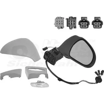 Auto zrcátko Vnější zpětné zrcátko VAN WEZEL 4042818