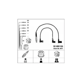 Zapalovací kabel Sada kabelů pro zapalování NGK RC-MB1105 - MERCEDES-BENZ