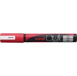 Křídový popisovač Uni Chalk Marker PWE-5M, 1,8-2,5 mm, červený