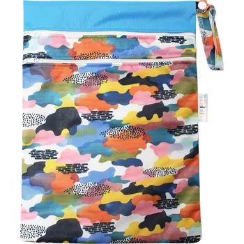 Pytel na pleny Breberky Pytel PUL dvoukomorový - Malované mraky S