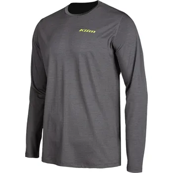 Pánské tričko Triko s dlouhým rukávem Klim TETON MERINO Long Sleeve Shirt, Asphalt, vel. M