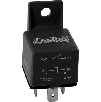 Auto elektroinstalace Lampa Univerzální relé se 4 kontakty, 12V 40A, model 4 P RELAY