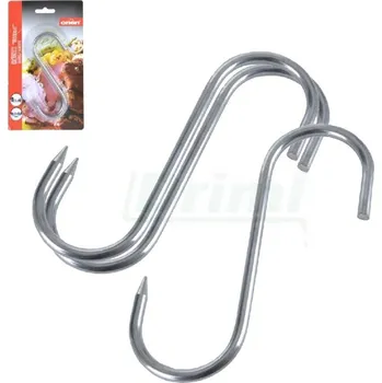 Chov hospodářského zvířete Háček nerez do udírny 13,5 cm - sada 3 ks