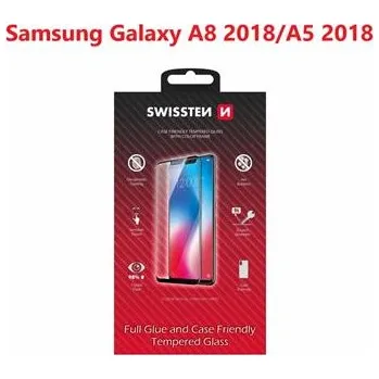Tvrzené sklo Swissten Full Glue Color Frame pro Samsung Galaxy A5 2018 černé