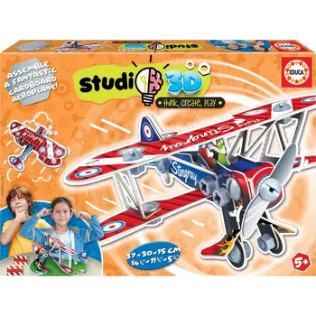 Puzzle Puzzle dopravní prostředky Airplane 3D Studio Educa s plastovými šrouby od 5 let