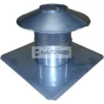 Kouřovod Ricomgas Kryt komína 30 x 30 cm s možností přisávání, nerez, 80 mm, 24000003080P