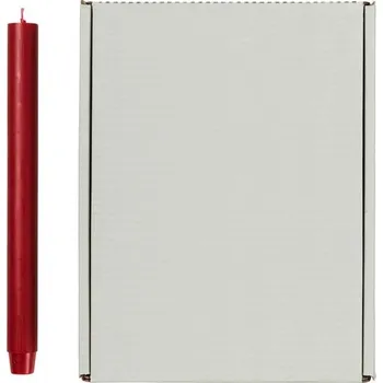 Svíčka Broste, Svíčka kulatá dlouhá 2,6 cm | červená