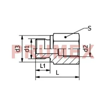 Příslušenství ke kompresoru Redukce RIBM M18x1,5-M16x1,5 v.z.