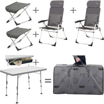 Křeslo Křeslo a stůl, sada, Valencia, CRESPO Varianta:: Nečalouněné, Obsah balení:: S podnožkou