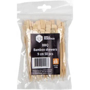 Příslušenství pro gril Bambusové špízy 9cm/50ks BBQ Grill Fanatics