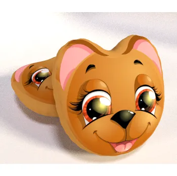 Dekorativní polštářek Dětský polštářek Kočička