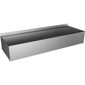 SLUN 10P - Nerezový žlab hranatý opláštěný, délka 125 cm 93107