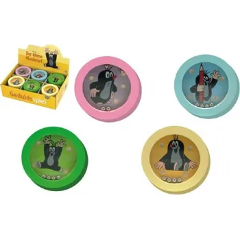 Hlavolam Krtek Bludiště krtku, tref se! hra hlavolam dřevo 7,5cm Barvy: zelená