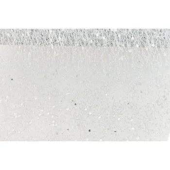 Party dekorace CHAKS Šerpa stolová glitrová stříbrná 10cm