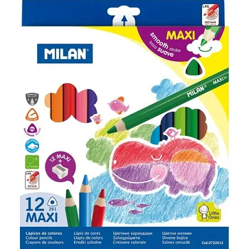 Pastelky Milan maxi triangular 26, 12 barev