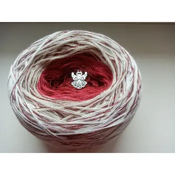 Příze Požehnané Vánoce 3-nitka 700m s lurexem (Duhové klubko s lurexem Požehnané Vánoce)