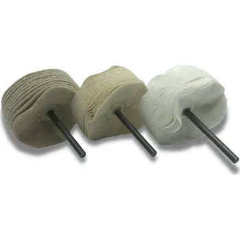 Brusný kotouč Cominvest Látkový leštící kotouč s trnem průměr 80 mm Flanel