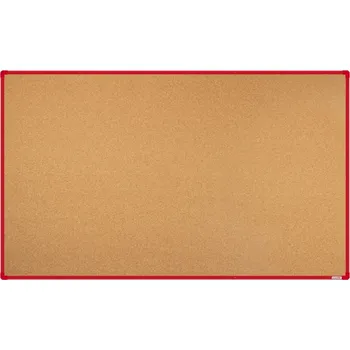 Korková nástěnka boardOK s červeným rámem 2000x1200 + doprava zdarma