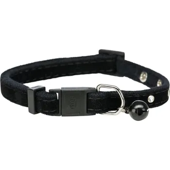 Obojek pro psa TRIXIE Obojek pro kočky sametový S KAMÍNKY Barva: černá