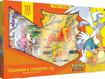 Sběratelská karetní hra Pokémon TCG: Reshiram & Charizard GX Premium Box