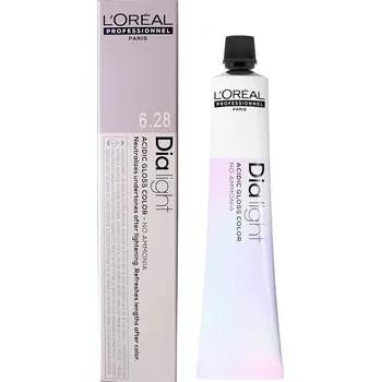 Barva na vlasy Přeliv na vlasy Loréal Dialight 50 ml - odstín 6.28 tmavě duhová mokka blond - L’Oréal Professionnel + dárek zdarma