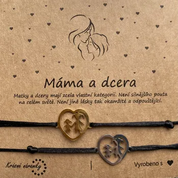 Náramek Krásné náramky Náramek simple - Máma a dcera Varianta: 1 x Stříbrná