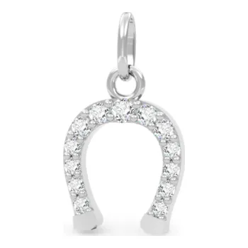 Přívěsek Couple, Přívěsek Ariana ve tvaru podkovy, bílé zlato se zirkony, 585-66-2-0211.1B00.0.00.001.21