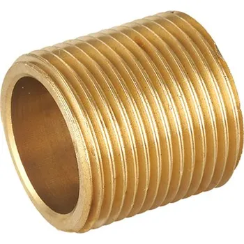 Celozávitové prodloužení mosazné 1/2x100mm