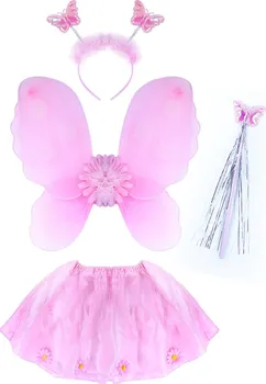 Karnevalový kostým Rappa Dětský kostým květinka s křídly 104-150 cm