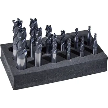 Fréza Sada 12ks čtyřbřitých tvrdokovových fréz