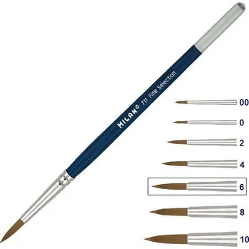Umělecký štětec Štětec Milan série 711 - kulatý/lak, umělecký č. 6