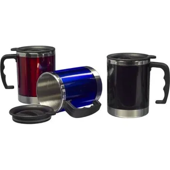 Termohrnek Klasický nerezový termohrnek s víčkem červený