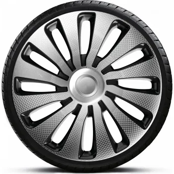 Disk Ozdobné kryty kol, poklice 14" SEPANG CARBON SILVER BLACK 4ks