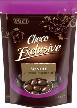 Čokoláda POEX Choco Exclusive mandle v hořké čokoládě 175 g
