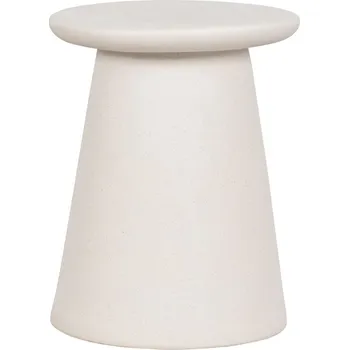 Toaletní stolek WOOOD Bílý keramický odkládací stolek Baileen 35 cm