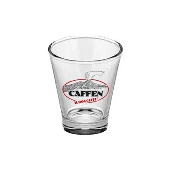 Caffen skleněný hrnek na kávu ze skla 75 ml (Skleněný šálek na kávu z průhledného skla.)