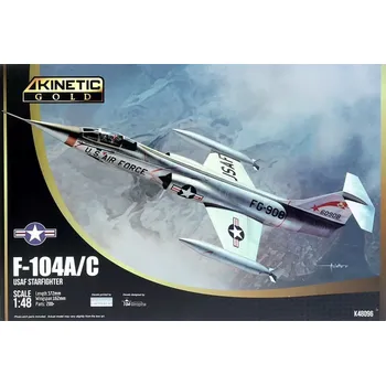 Plastikový model Kinetic 1/48 F-104A/C USAF