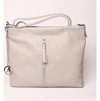 Dámská luxusní kožená crossbody kabelka Alex&Co (Gianni Conti) 815 světlešedá | KabelkyproVas.cz