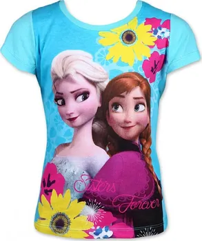 Dívčí tričko Setino Dívčí tričko s krátkým rukávem Ledové království tyrkysové 98