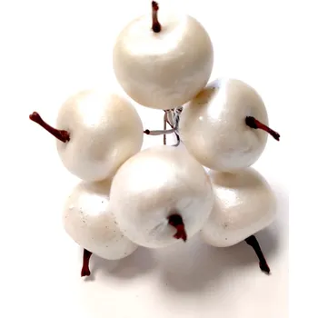 Vánoční dekorace Bílé jablíčko