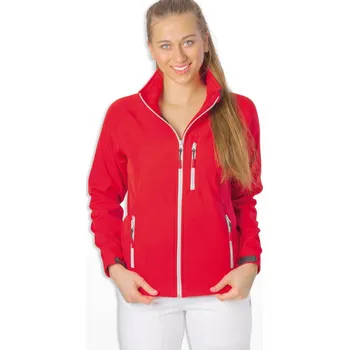 Dámská softshellová bunda Roly Dámská softshellová bunda s krytkou u krku - Červená Velikost: XL