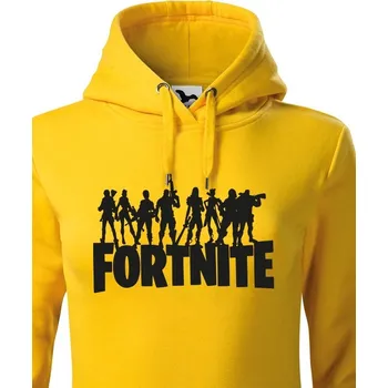 Dámská mikina Dámská mikina Fortnite, Barva Žlutá Bezvatriko.cz 0126