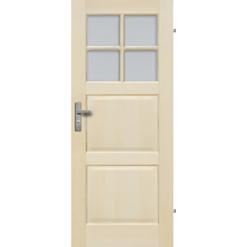 Interiérové dveře Interiérové dveře Radex dřevěné TURYN 4S Šířka dveří: 60 cm, Otvírání dvěří: Pravé