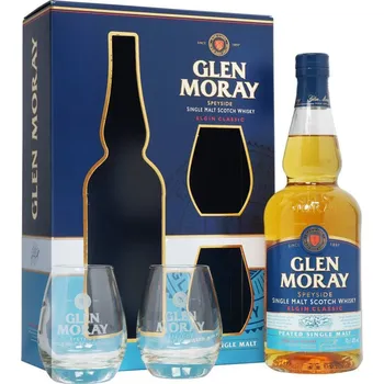 Likér Glen Moray Elgin Classic Peated + 2 sklenice 40 % 0,7 l