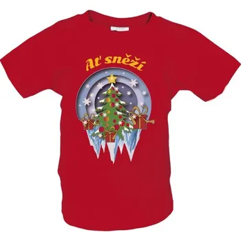 Pánské tričko Tričko s potiskem Ať Sněží dětské