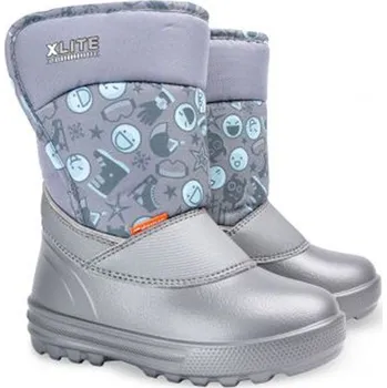 Chlapecké sněhule Demar REMI 1203 C Dětské sněhule stříbrné 23 1203C_23